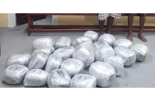 The suspected cannabis