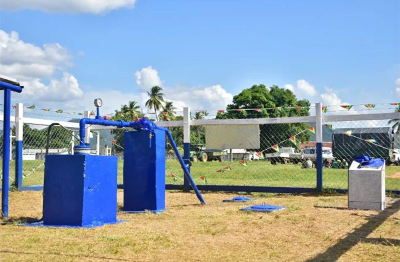 One of the commissioned water-supply systems