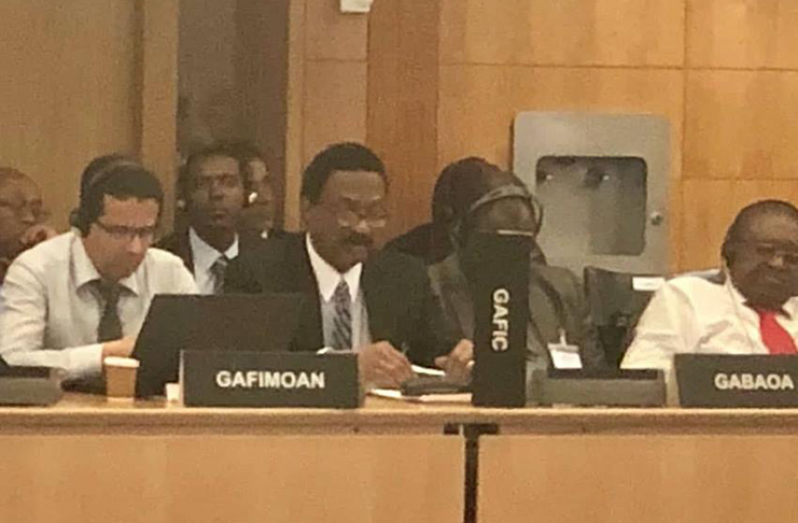 Attorney General Basil Williams attending the FATF plenary in France