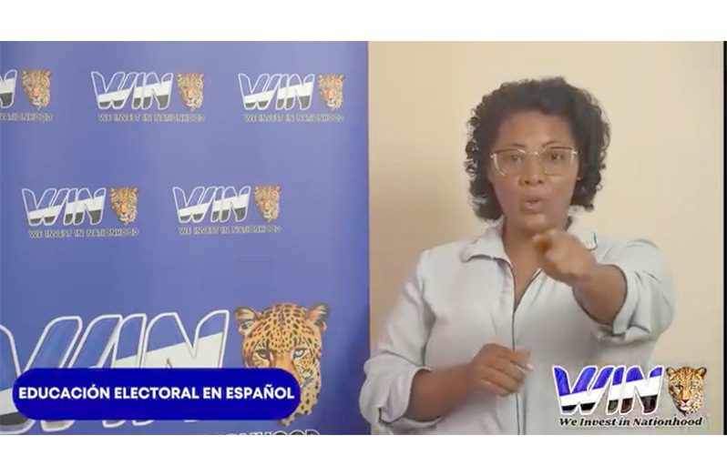 A screengrab of the WIN facebook video before it was removed