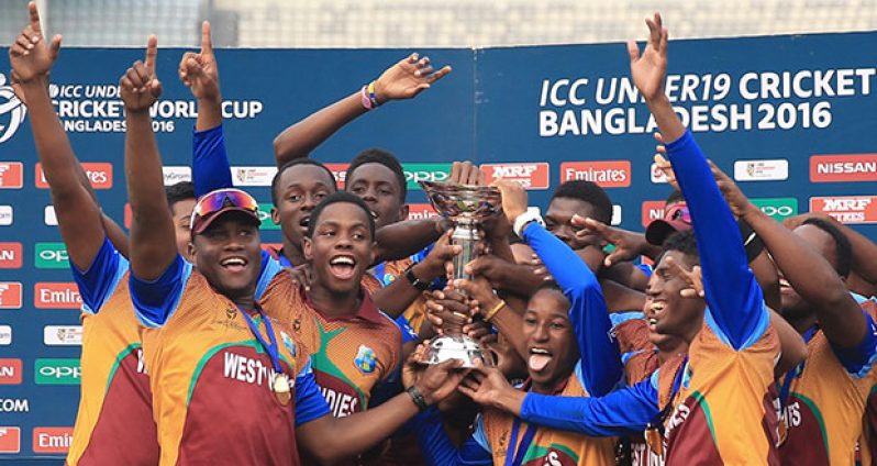 WE ARE THE CHAMPIONS! The triumphant West Indies Under-19 squad