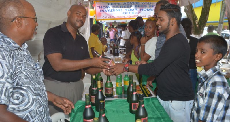 A local wine producer shows off his product.
(Cullen Best Nelson)