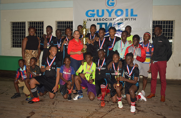 Lodge Secondary are winners of the TWT/GUYOIL schools football tournament.