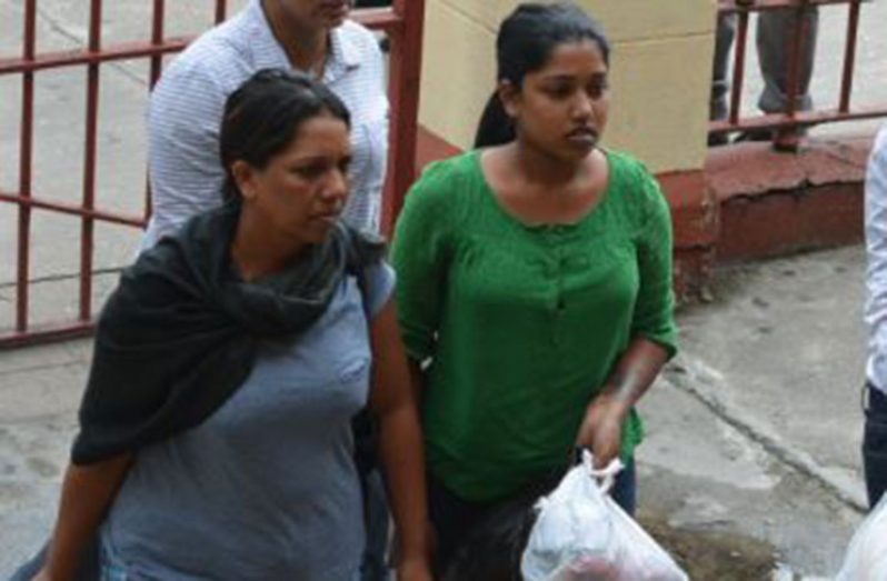 (LR) Kavita Persaud and her daughter Rachel Narine