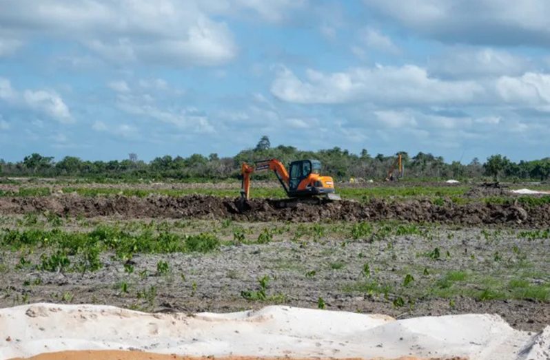 Ongoing infrastructural works in Block 13 Golden Grove, EBD