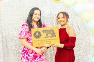 Minister of Human Services and Social Security, Dr. Vindhya Persaud and the 2023-2024 Young Influencer, Younica Sanchara
